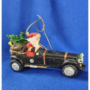 Pipka Midnight Racer Santa Ornament In Box
